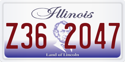 IL license plate Z362047