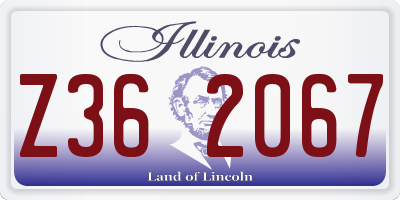 IL license plate Z362067
