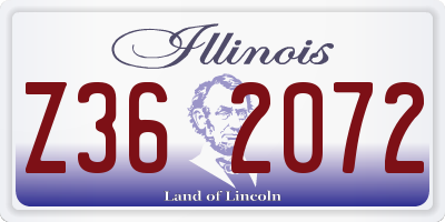 IL license plate Z362072