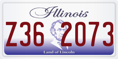 IL license plate Z362073