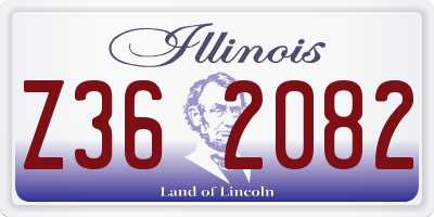 IL license plate Z362082