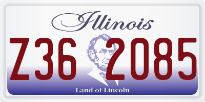 IL license plate Z362085