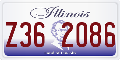 IL license plate Z362086