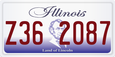 IL license plate Z362087