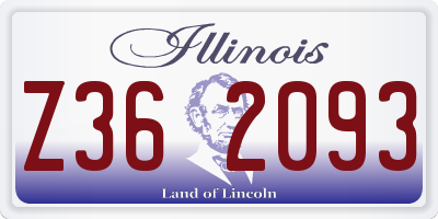 IL license plate Z362093