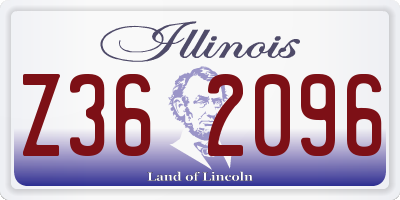 IL license plate Z362096