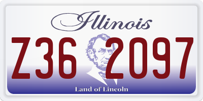 IL license plate Z362097