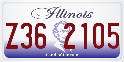 IL license plate Z362105