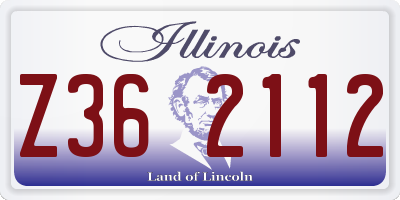 IL license plate Z362112