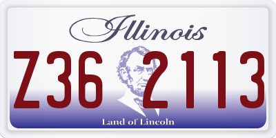 IL license plate Z362113