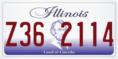 IL license plate Z362114