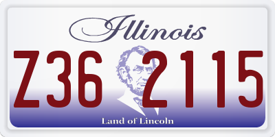 IL license plate Z362115