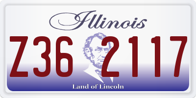IL license plate Z362117