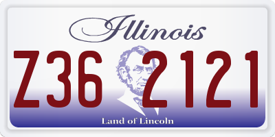 IL license plate Z362121