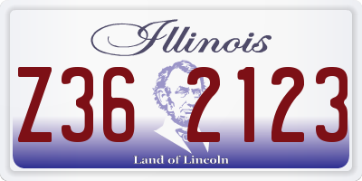 IL license plate Z362123