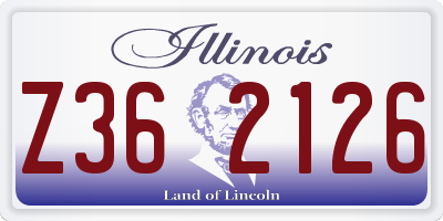 IL license plate Z362126