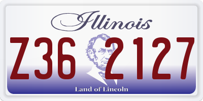 IL license plate Z362127