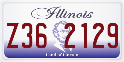 IL license plate Z362129