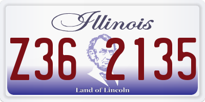 IL license plate Z362135