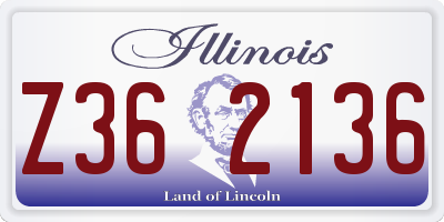 IL license plate Z362136