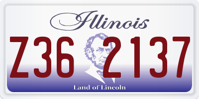 IL license plate Z362137