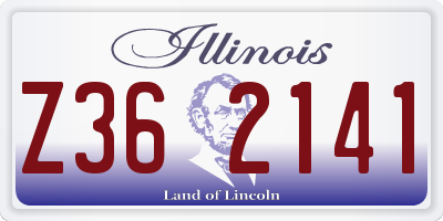 IL license plate Z362141