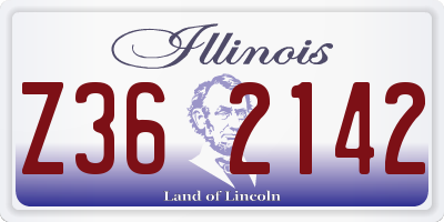 IL license plate Z362142