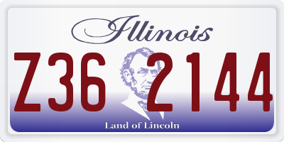 IL license plate Z362144