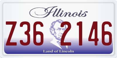 IL license plate Z362146