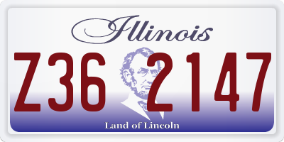 IL license plate Z362147