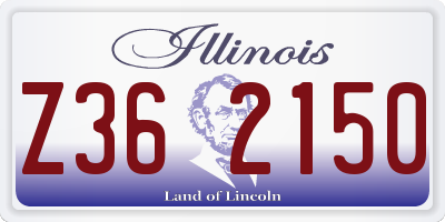 IL license plate Z362150