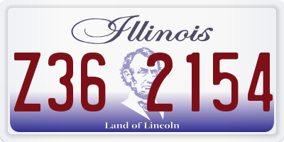 IL license plate Z362154