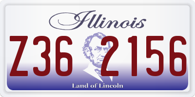 IL license plate Z362156