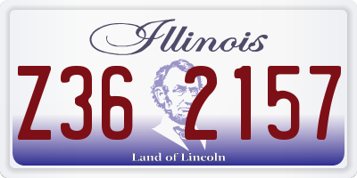 IL license plate Z362157