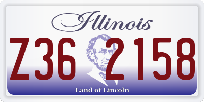 IL license plate Z362158