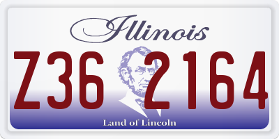 IL license plate Z362164