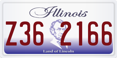 IL license plate Z362166