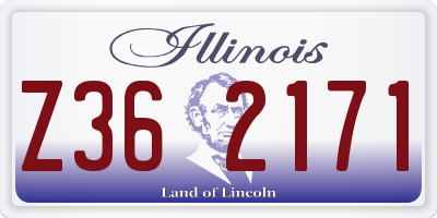 IL license plate Z362171