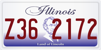 IL license plate Z362172