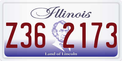 IL license plate Z362173