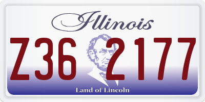 IL license plate Z362177
