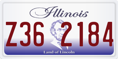 IL license plate Z362184