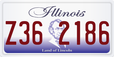 IL license plate Z362186