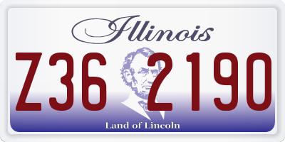 IL license plate Z362190