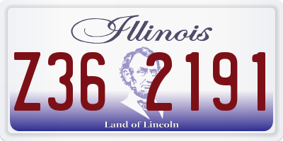 IL license plate Z362191