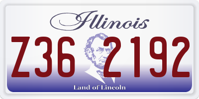 IL license plate Z362192