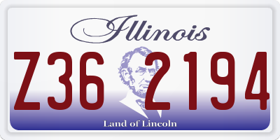 IL license plate Z362194