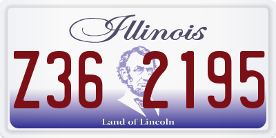 IL license plate Z362195