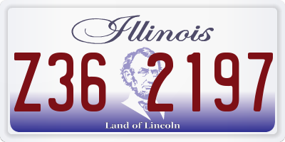 IL license plate Z362197