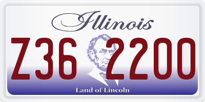 IL license plate Z362200